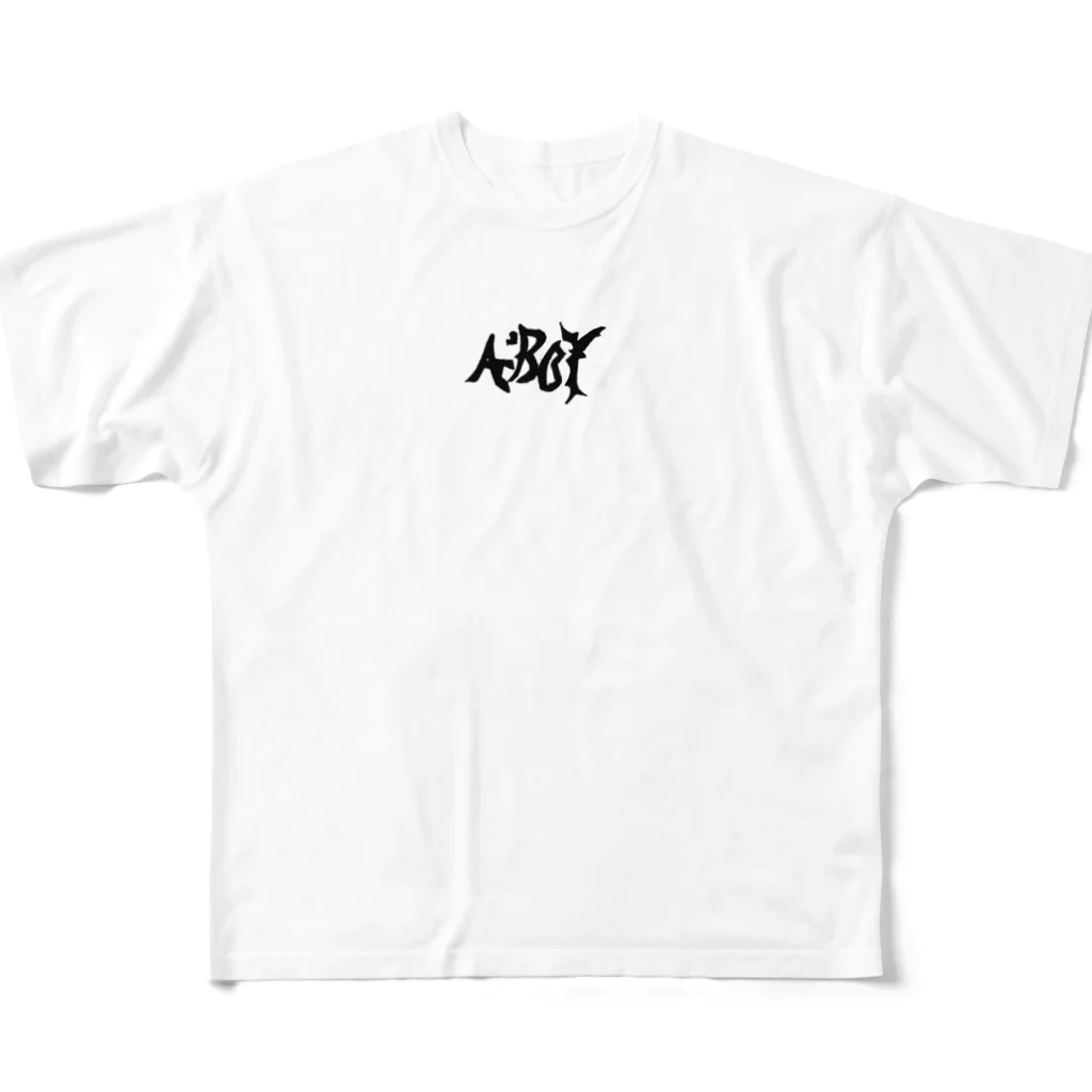 A'BOYのA'BOYマーク フルグラフィックTシャツ