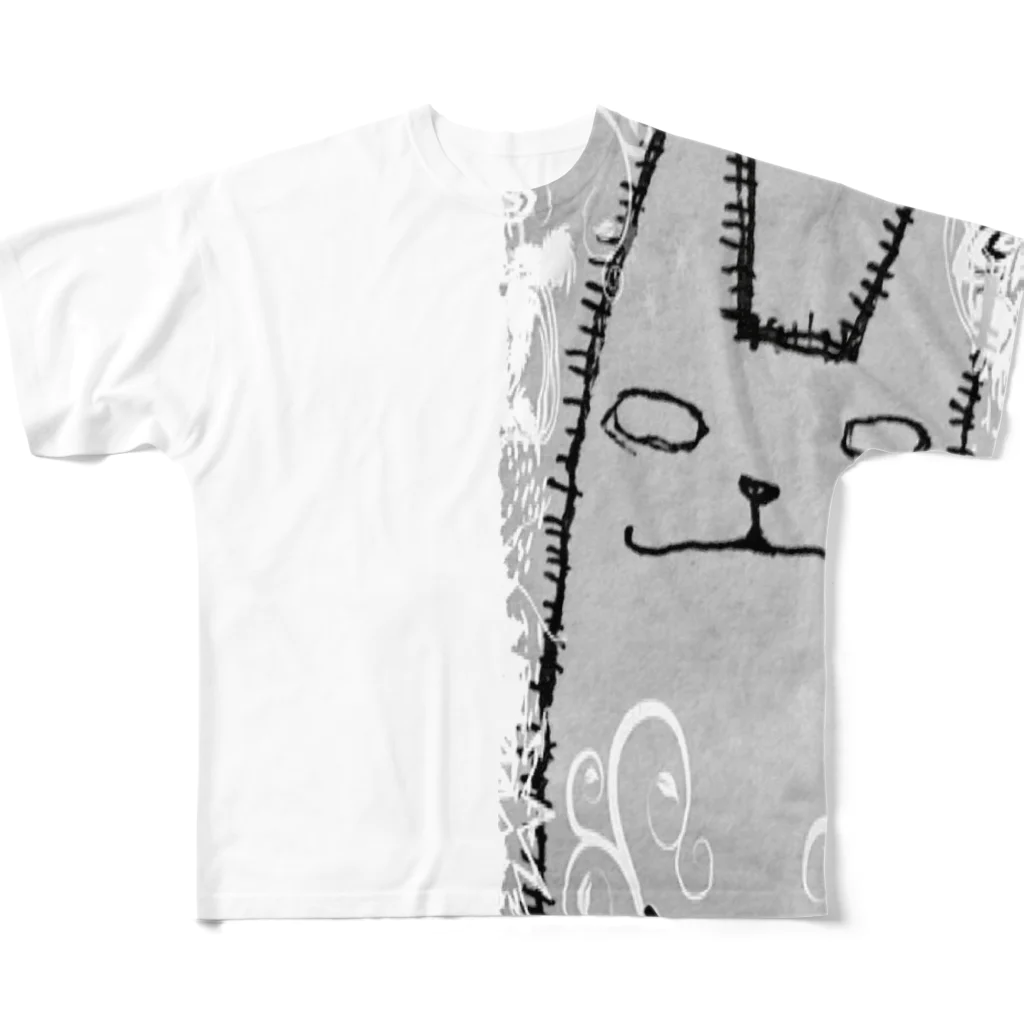 gejinecoyaのゲジネコエレガント All-Over Print T-Shirt