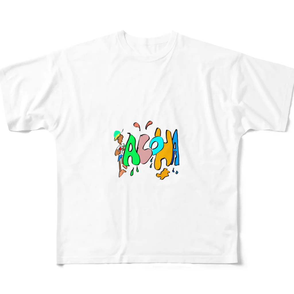 HALOHALOのアップル All-Over Print T-Shirt