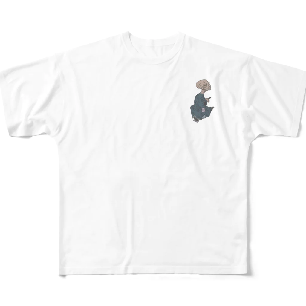 puikkoの妖怪　ぬらりひょん（ワンポイント） All-Over Print T-Shirt