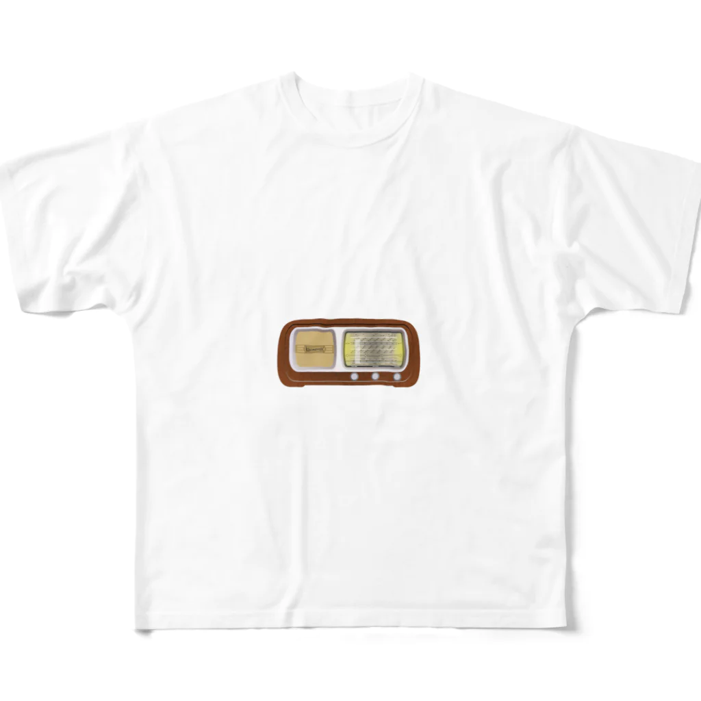 SAKURA スタイルのビンテージ　オーディオ フルグラフィックTシャツ