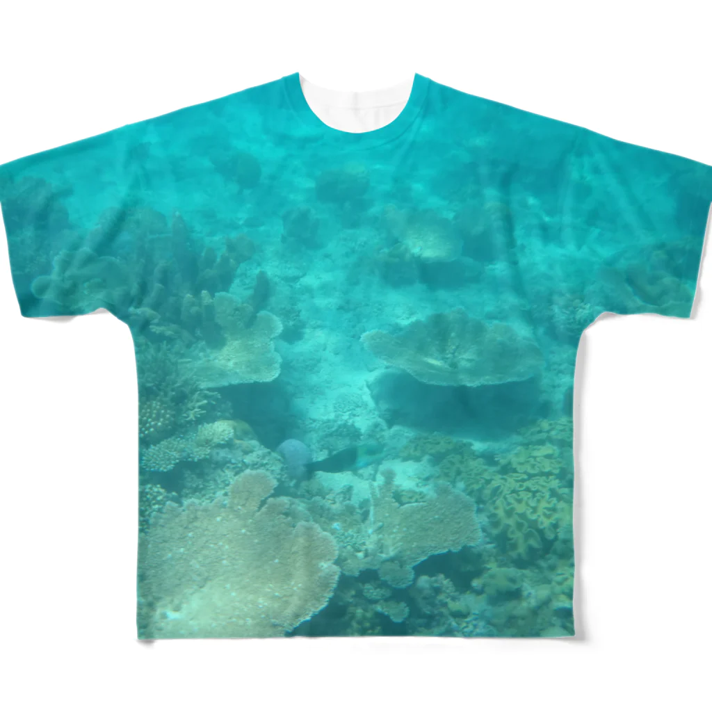 littleoneのInto The Sea フルグラフィックTシャツ