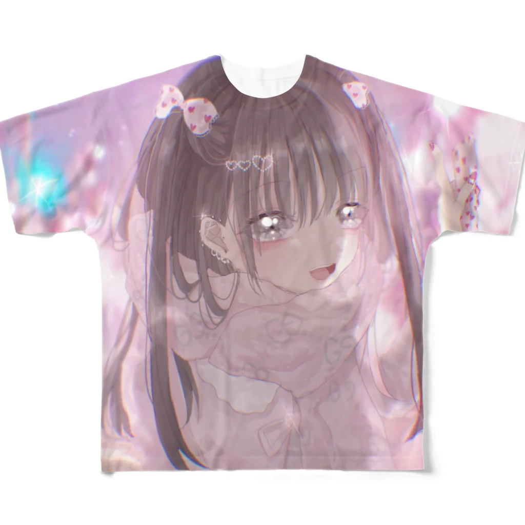 心中の可愛い地雷ちゃん フルグラフィックTシャツ