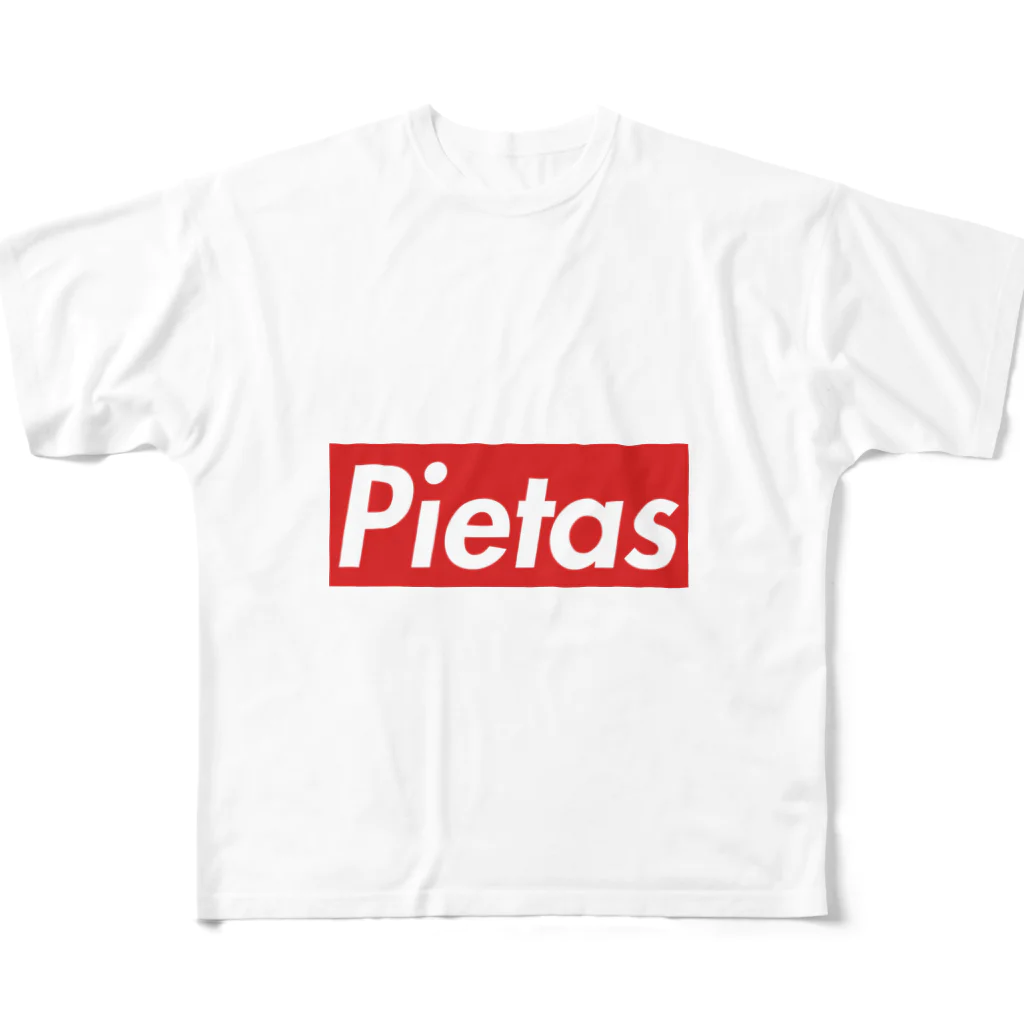 Your HappyのPietasのYour HappyのPietas フルグラフィックTシャツ