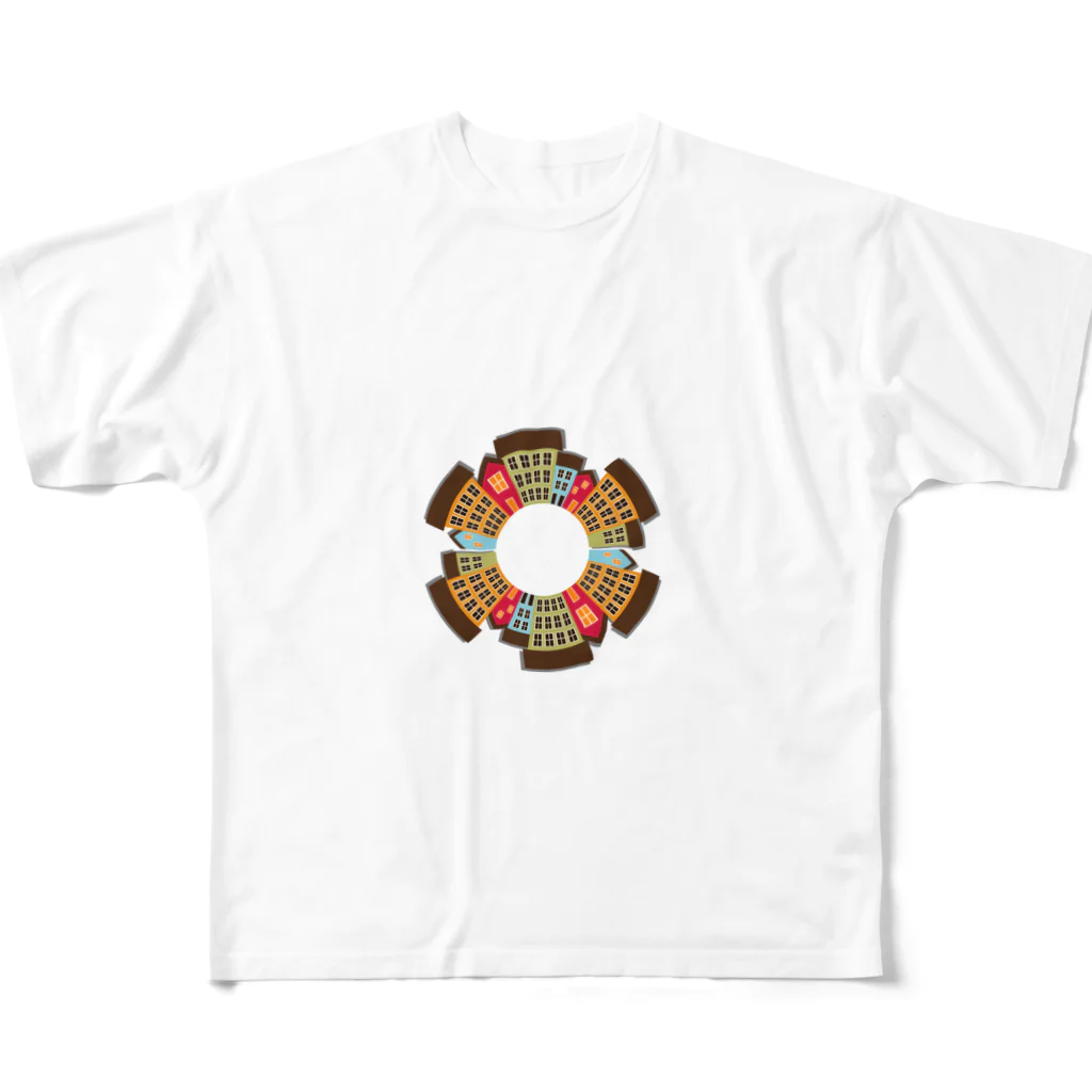 SAKURA スタイルの都市の景観 All-Over Print T-Shirt