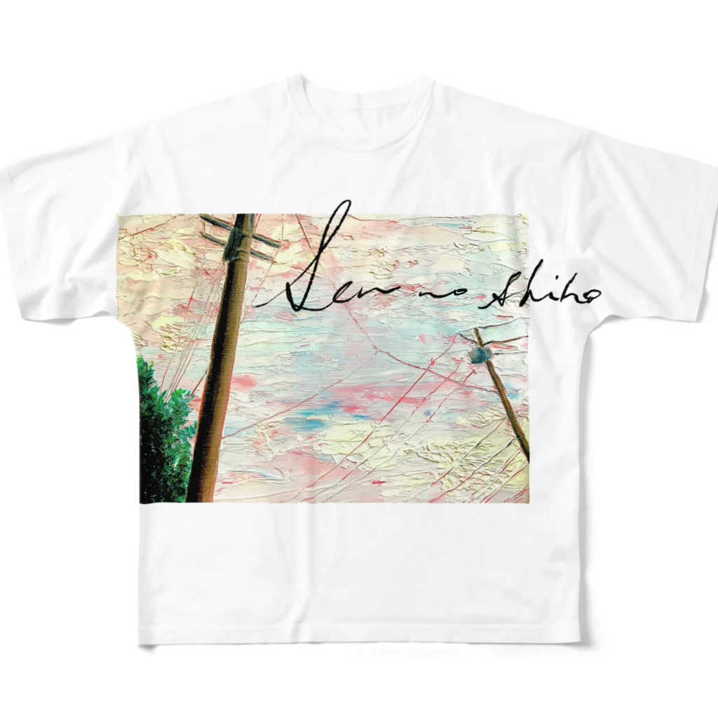 壬本舗 mizu-no-e-hompoの夕景 All-Over Print T-Shirt