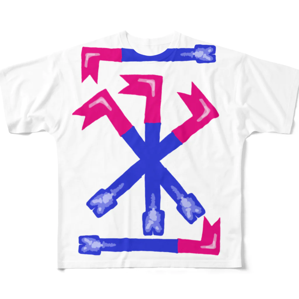 THEBESTCRAZYCOOLのバールであいつん家ぶっ壊す All-Over Print T-Shirt