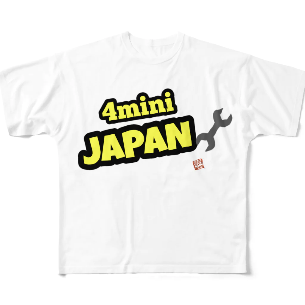 Miyano_Worksの4mini Japan🔧  フルグラフィックTシャツ