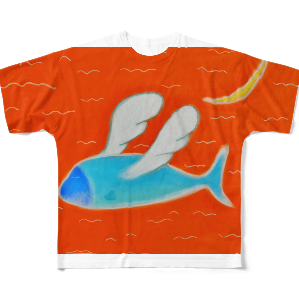 ｋａｚｕｏ　ｋａｙａｍａの天使を夢見る魚 フルグラフィックTシャツ