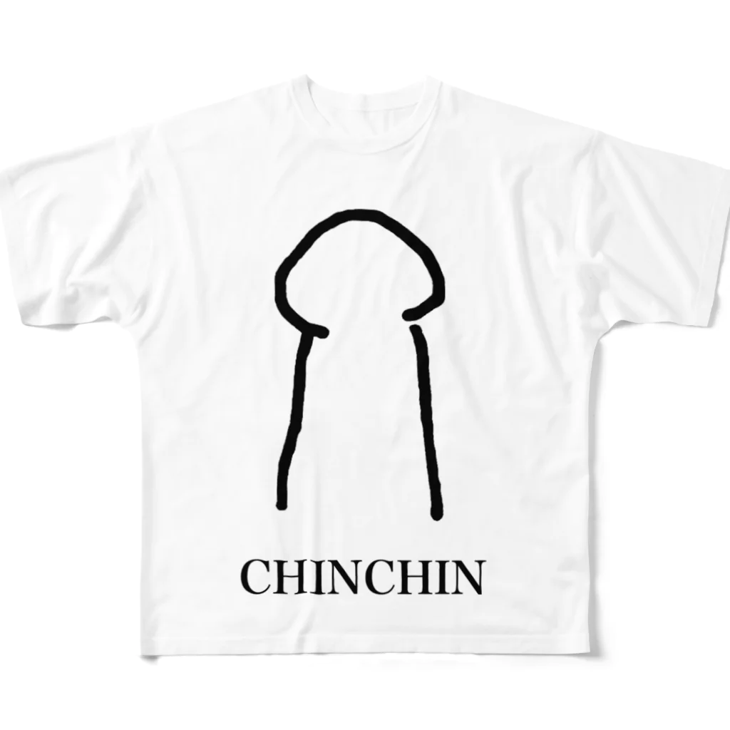 18禁のCHINCHIN フルグラフィックTシャツ