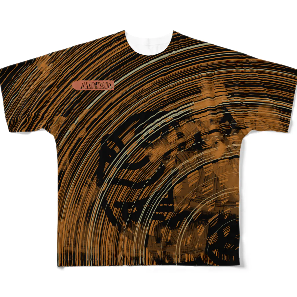 TAIYAKI INSANITYのコンセントリック鯛焼き All-Over Print T-Shirt