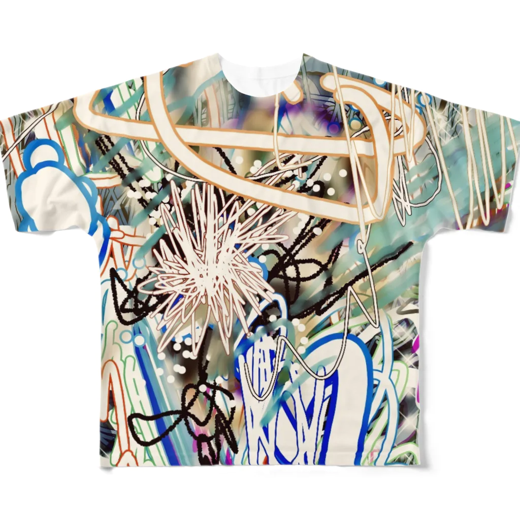 hokora_chanの☆劇画 All-Over Print T-Shirt