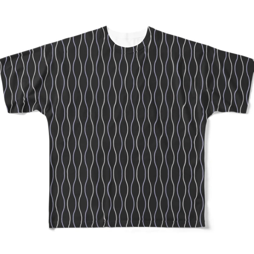 usagiの立涌 All-Over Print T-Shirt