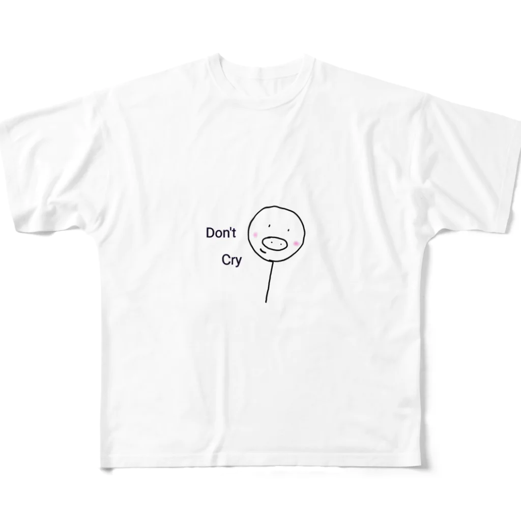 ray34のDon't cry animal フルグラフィックTシャツ