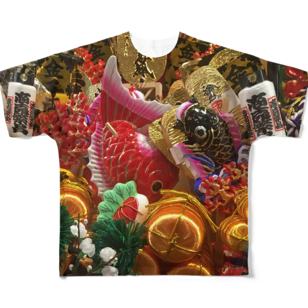 ときたま商店のときたま／めでたい All-Over Print T-Shirt