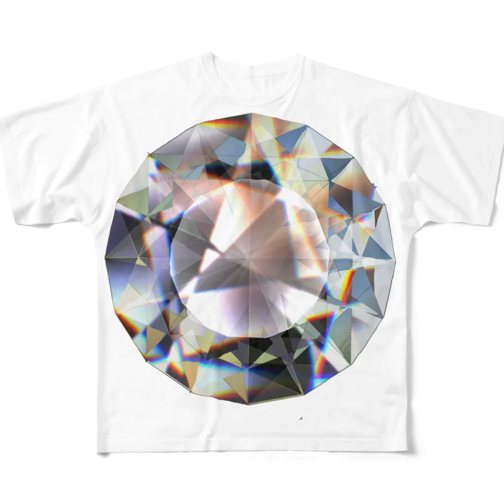 R☆worldのリアル宝石 All-Over Print T-Shirt