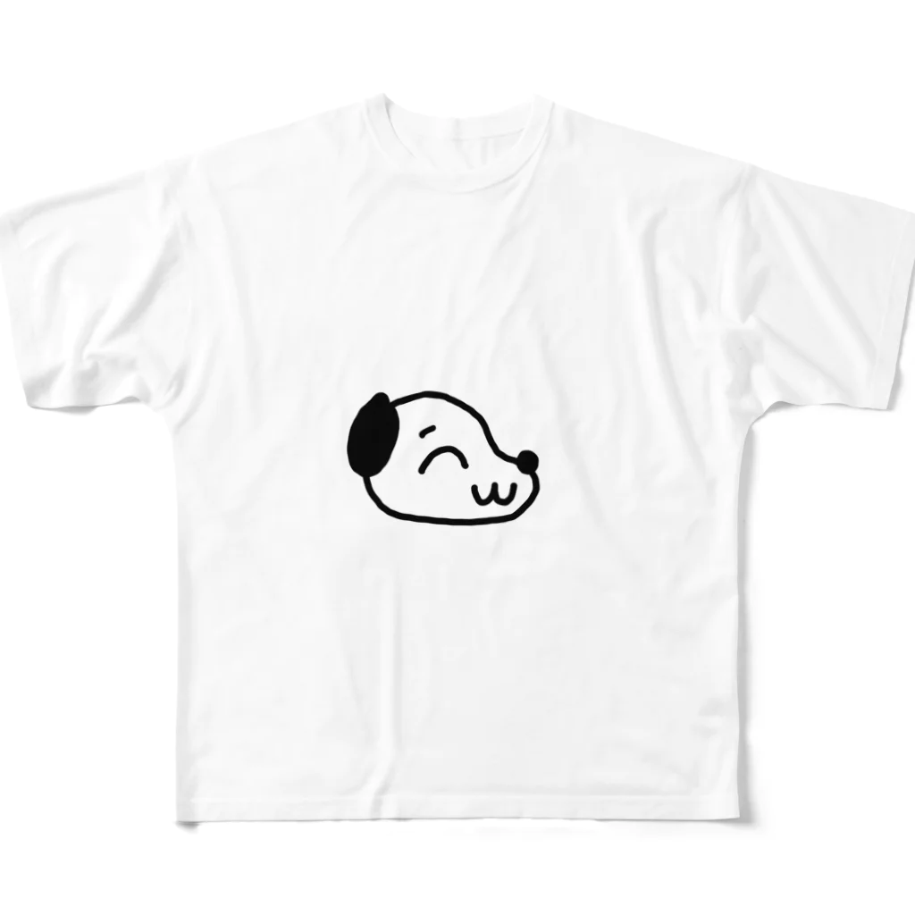 Inugoya official shopのいぬくん フルグラフィックTシャツ