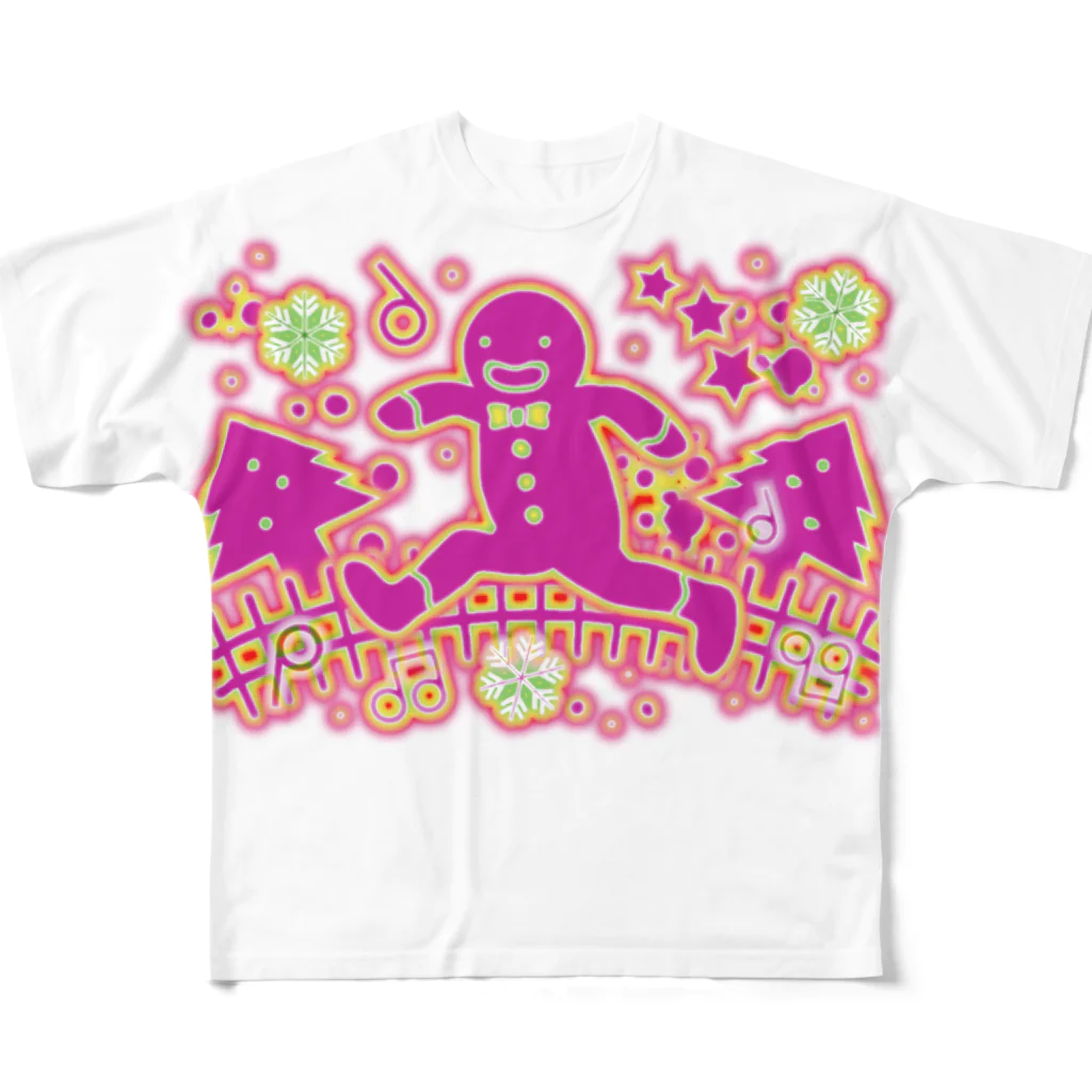 AURA_HYSTERICAのThe_Gingerbread_Man All-Over Print T-Shirt