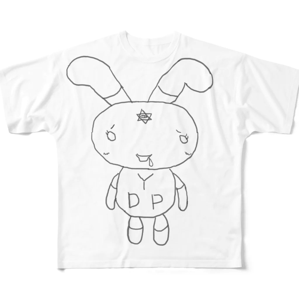 トモダチ薬局のりらぴょんYDP フルグラフィックTシャツ