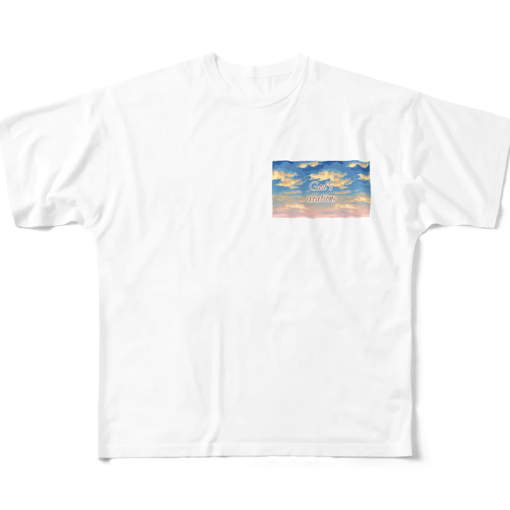 HONEY--CHUPPA--COMPANYのGod's  Creationsシリーズ（大磯のネジがい） All-Over Print T-Shirt