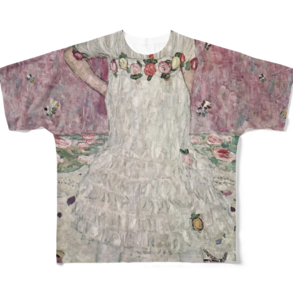 art-standard（アートスタンダード）のグスタフ・クリムト（Gustav Klimt） / 『メーダ・プリマヴェージ』（1912年） All-Over Print T-Shirt