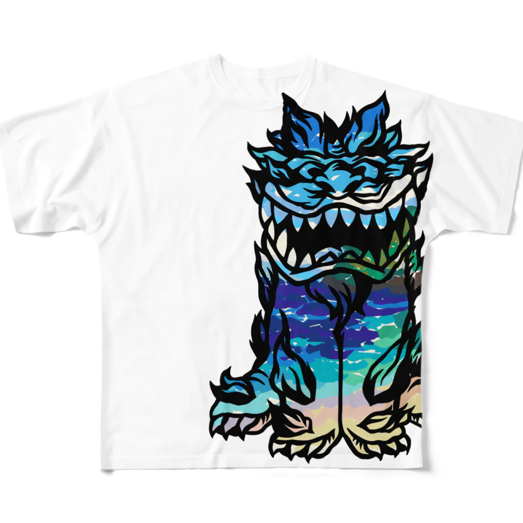 紙のおくりもののshi-sa- All-Over Print T-Shirt