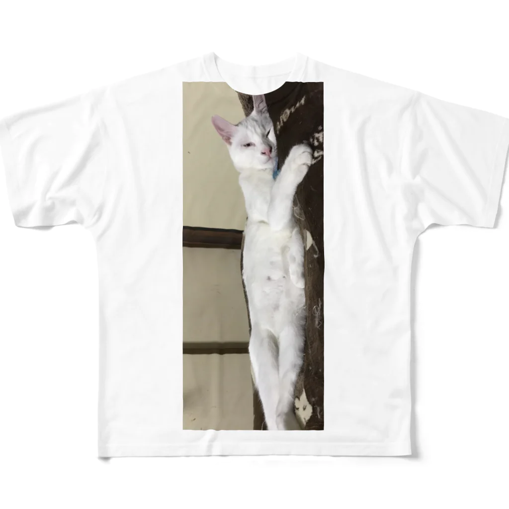 猫の雑貨屋のマロ フルグラフィックTシャツ