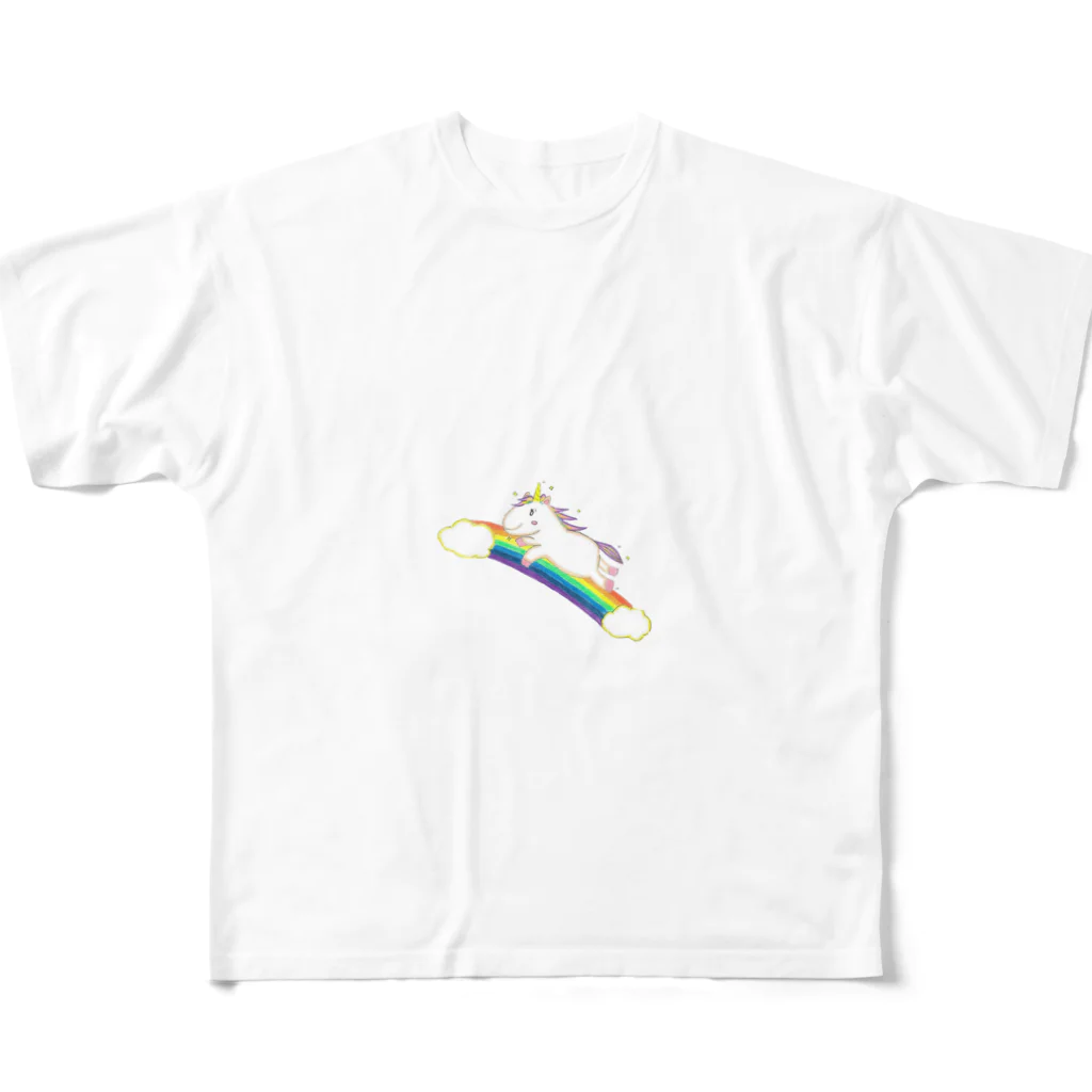 Naokunの『ユニコーンはどこにいるの？』 All-Over Print T-Shirt