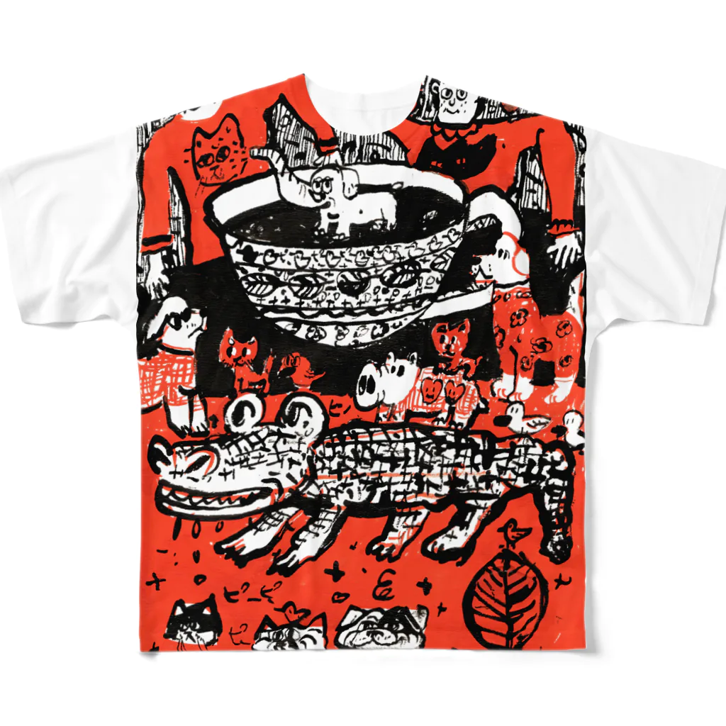 錢谷 耕大のコーヒーあるから集まれ！！」 All-Over Print T-Shirt