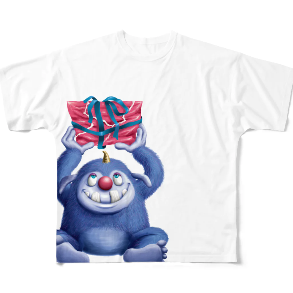 f-monのプレゼントモンスターA All-Over Print T-Shirt