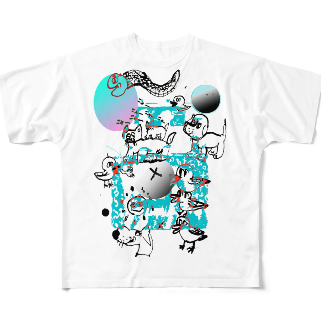 錢谷 耕大の涼しよ外！ All-Over Print T-Shirt