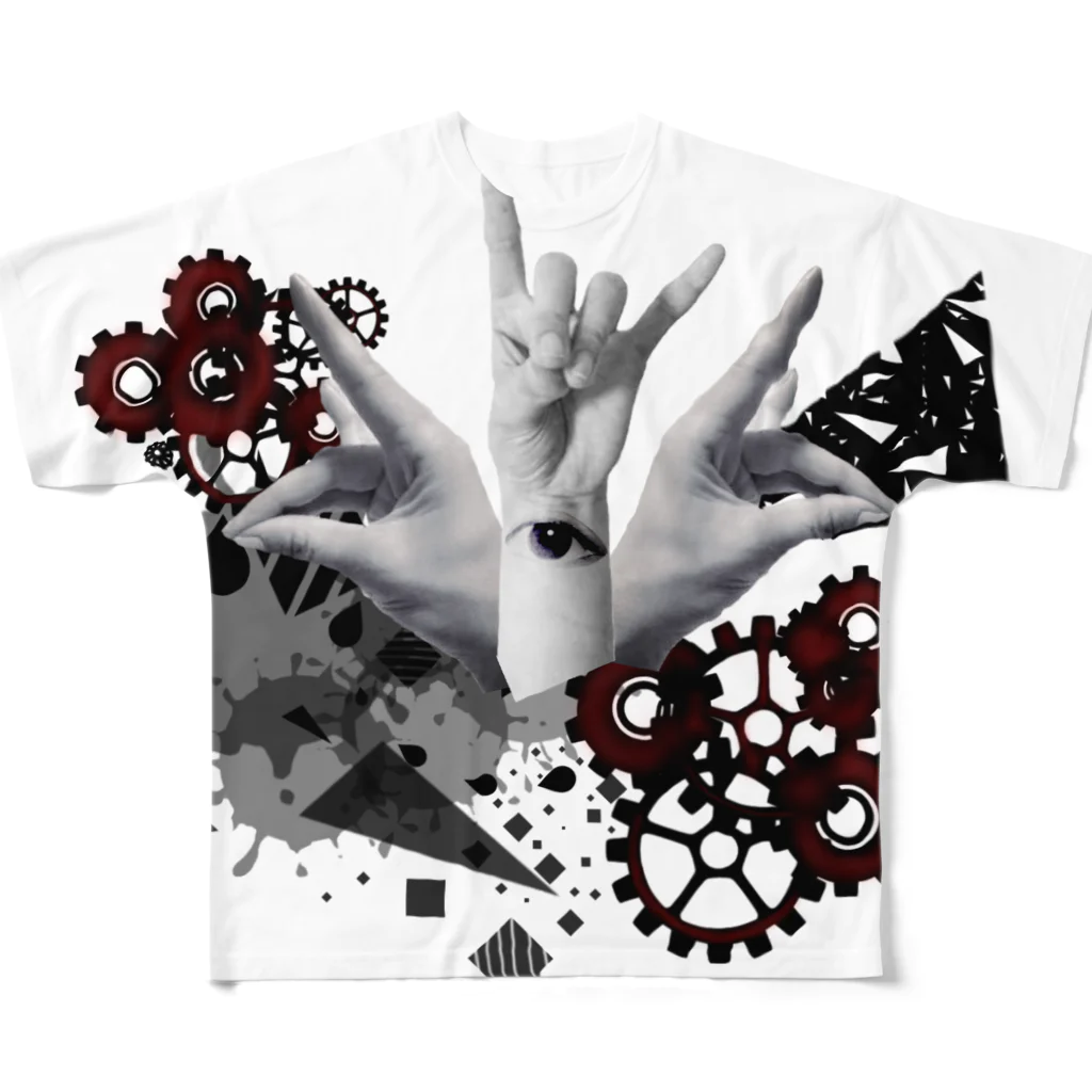 ‘のモノクロ世界 All-Over Print T-Shirt