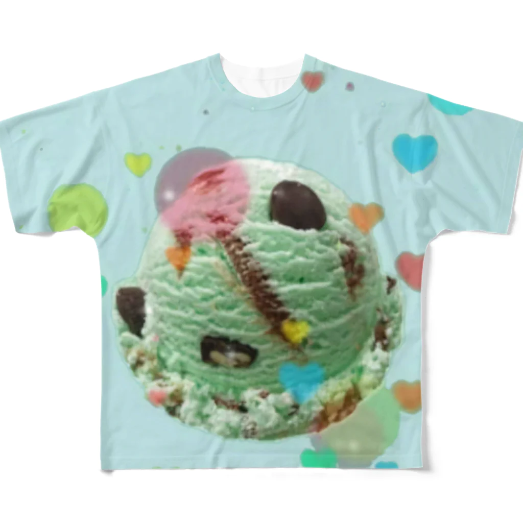 madeathのチョコミント(夢泡) All-Over Print T-Shirt