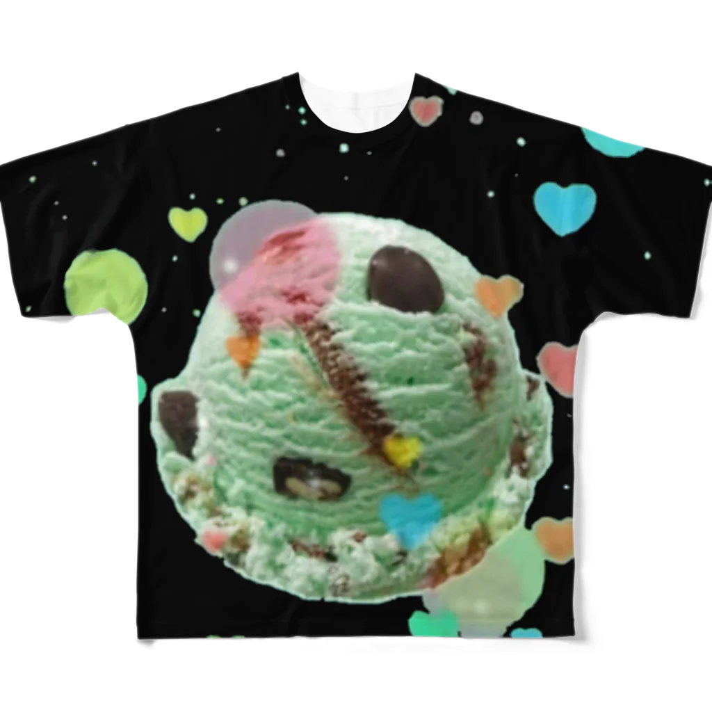 madeathのチョコミント(夢泡) All-Over Print T-Shirt