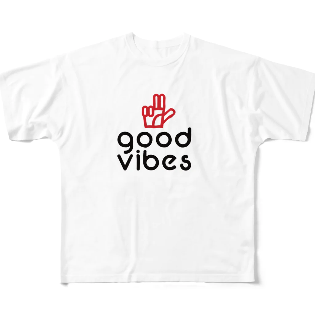 GOODVIBES_ORIGINALのGOODVIBESロゴ All-Over Print T-Shirt