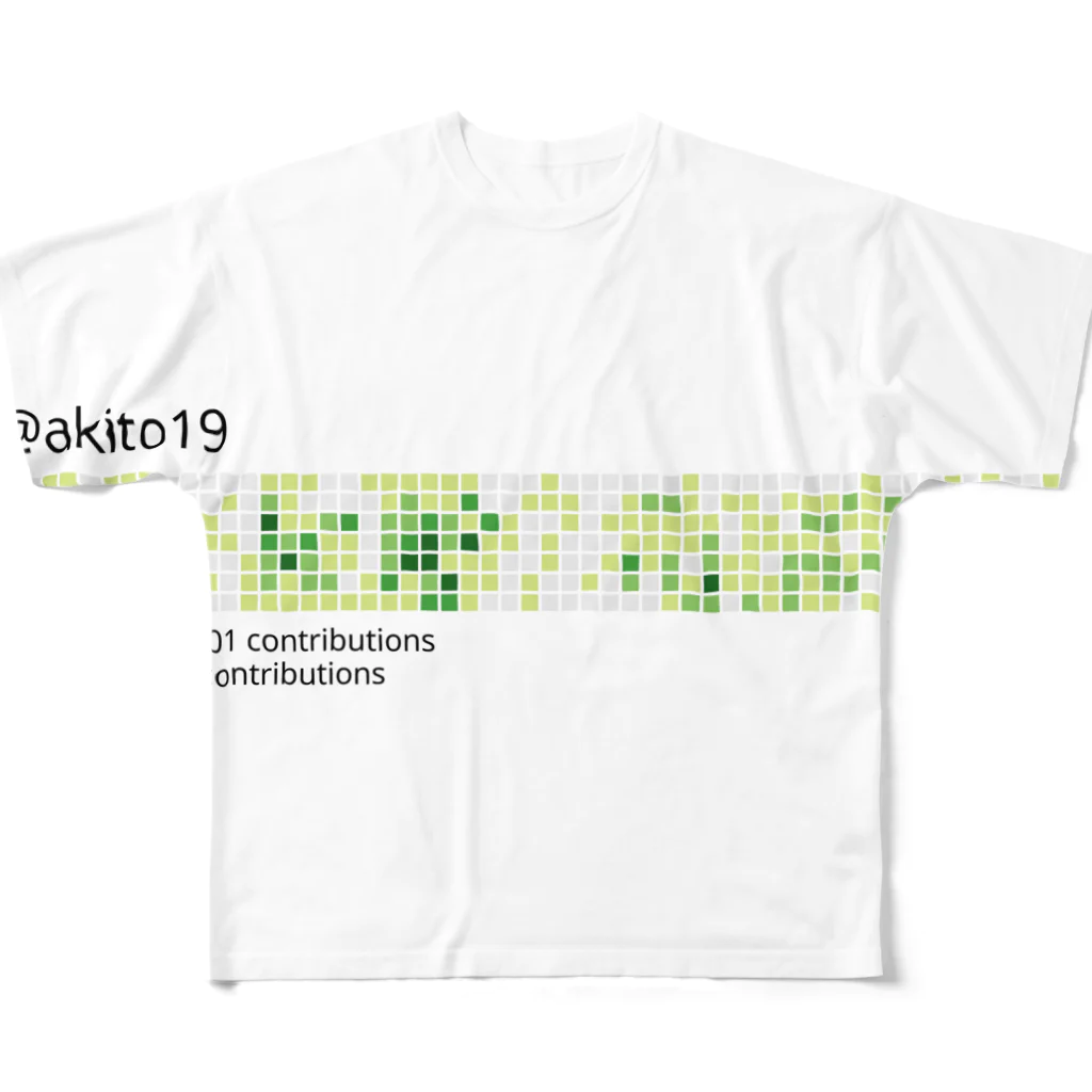 Akito KasaiのPrivate/Public フルグラフィックTシャツ