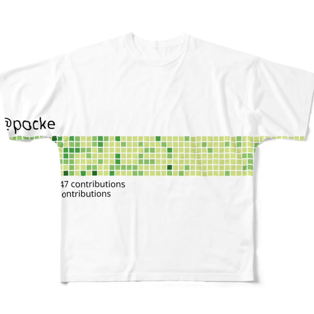 Pocke(ぽっけ)の2017年、芝初め。 フルグラフィックTシャツ