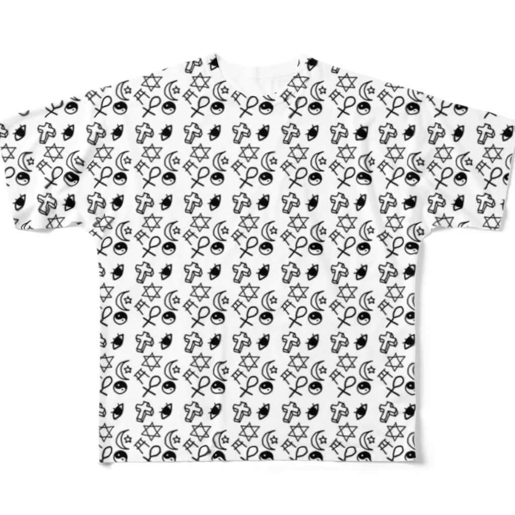 funny globuleのサブカル女子の落書き帳 All-Over Print T-Shirt