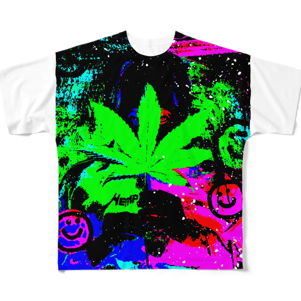 K.I.D.S.#HateYourWayのPrince Of Marijuana フルグラフィックTシャツ