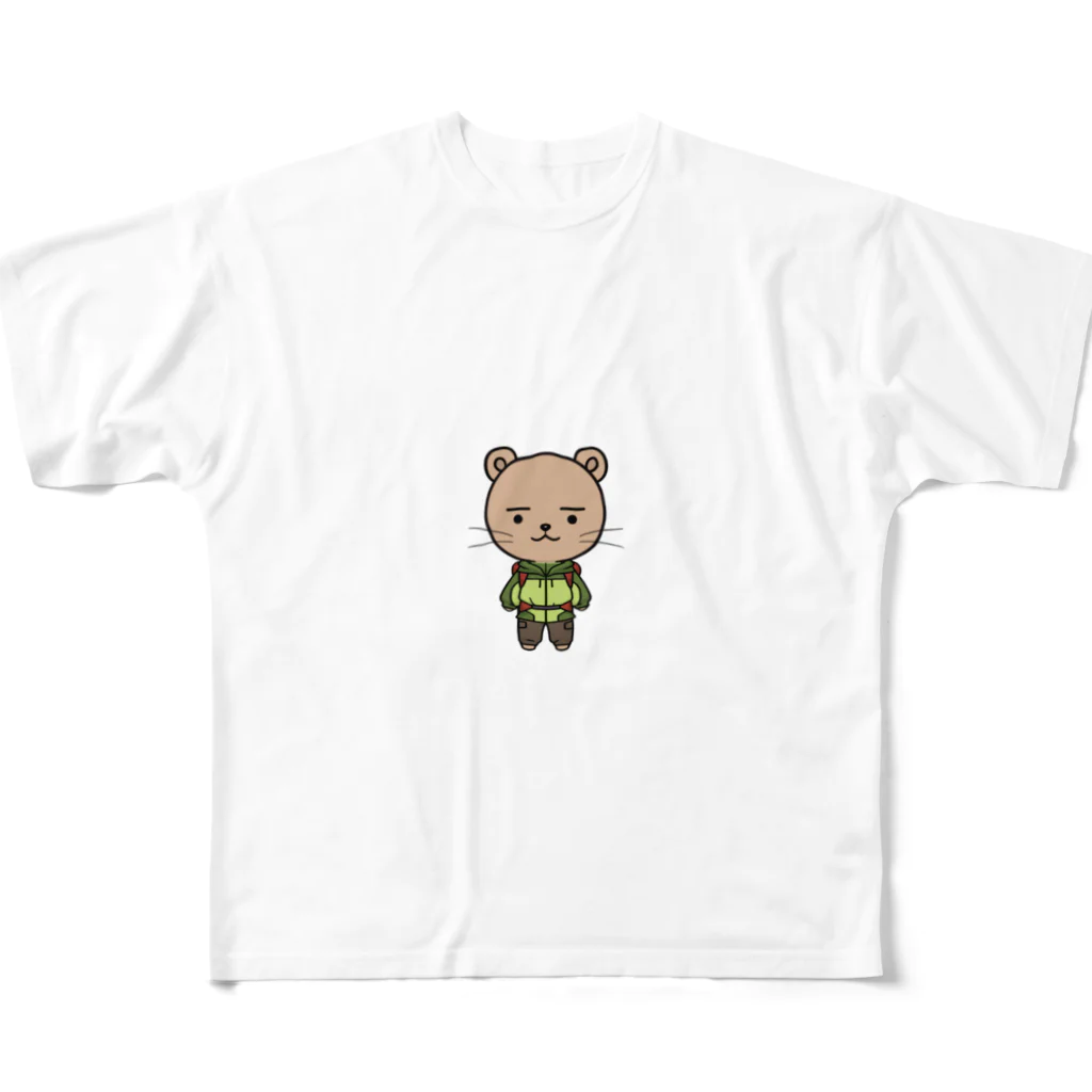 FreeStyleのクマさんキャンパー フルグラフィックTシャツ