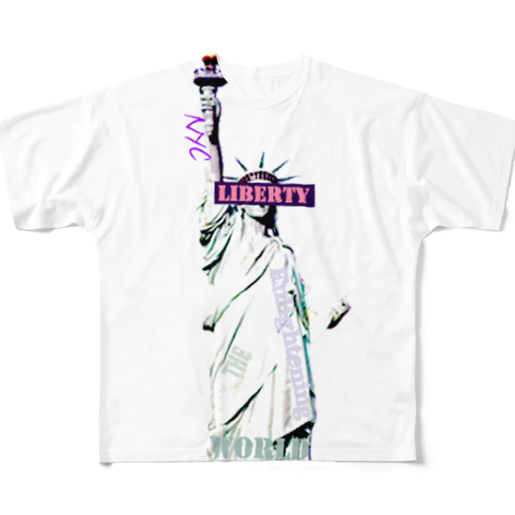 JIYUJIKANのLIBERTY All-Over Print T-Shirt