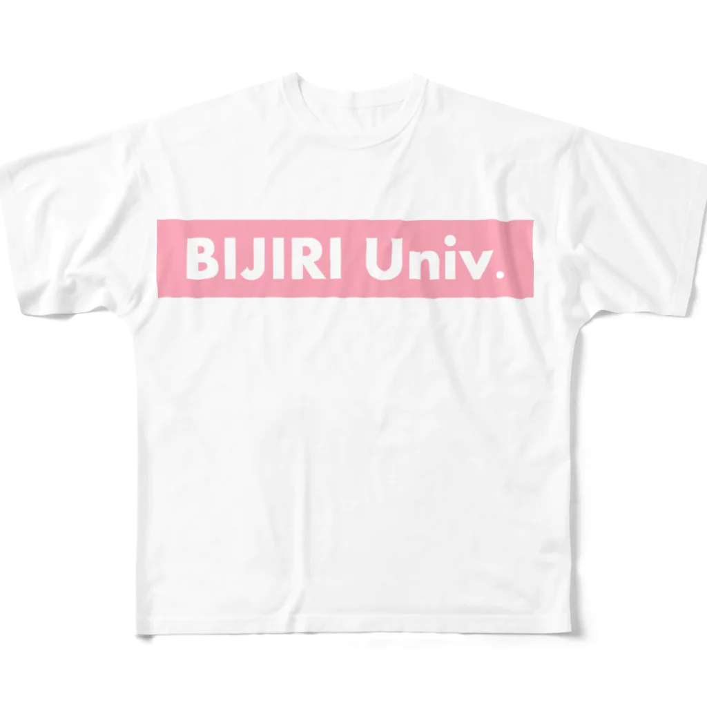 美尻大学の美尻大学オリジナル フルグラフィックTシャツ