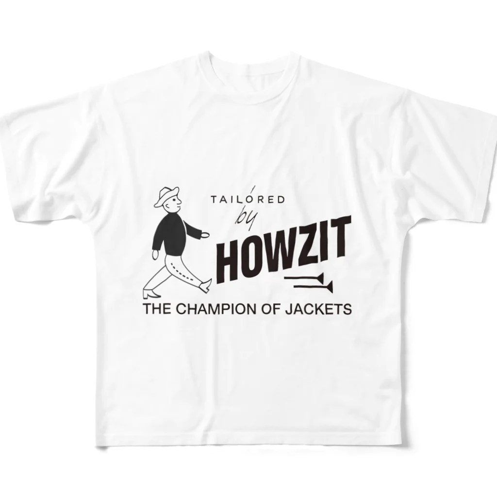 SAUNA SHIKANTAZA clubのHOWZIT All-Over Print T-Shirt