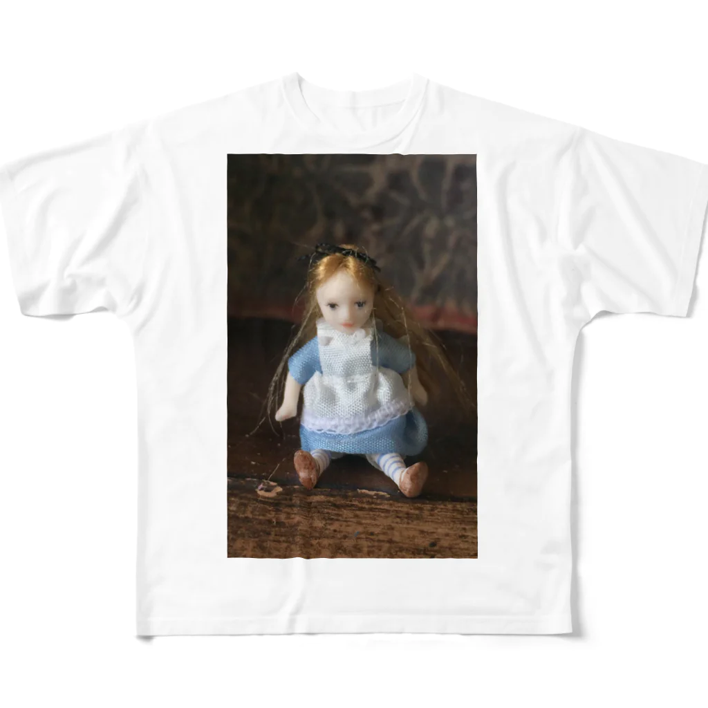 rosendollsのTiny Alice フルグラフィックTシャツ