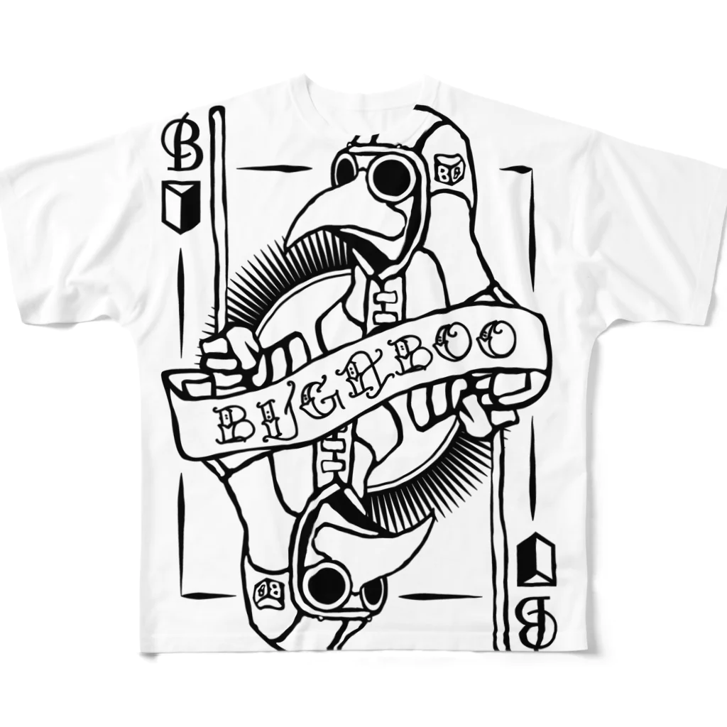 BugaBooのplague doctor　BK フルグラフィックTシャツ