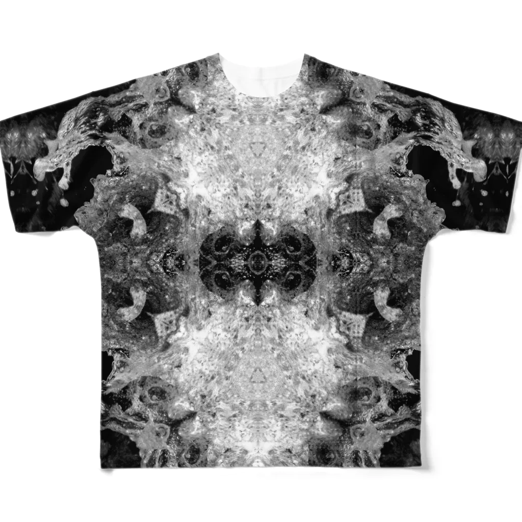 momenkoTWの波模様/白黒02 All-Over Print T-Shirt