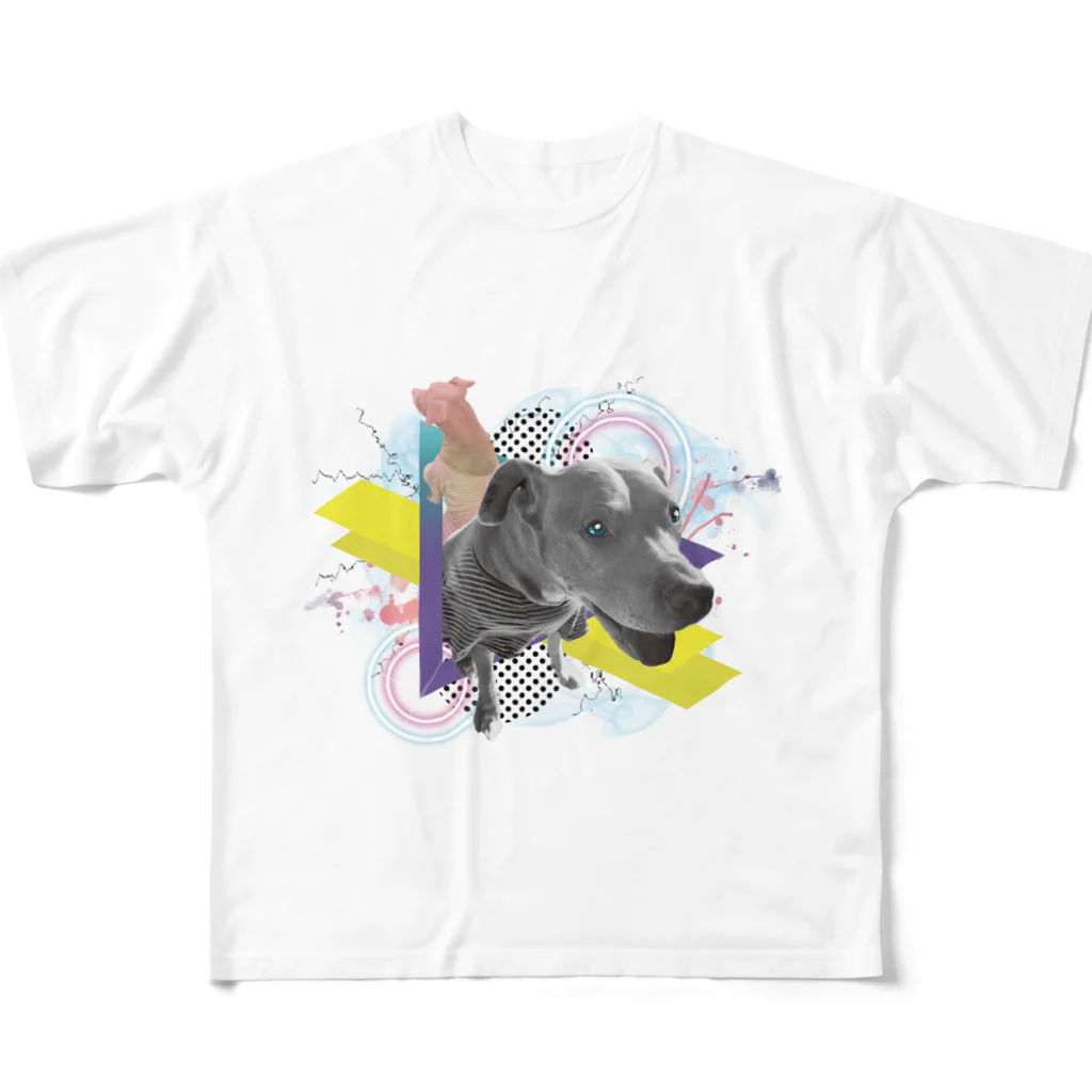 ダサいTシャツ屋さんのダサい t シャツ「犬」 All-Over Print T-Shirt