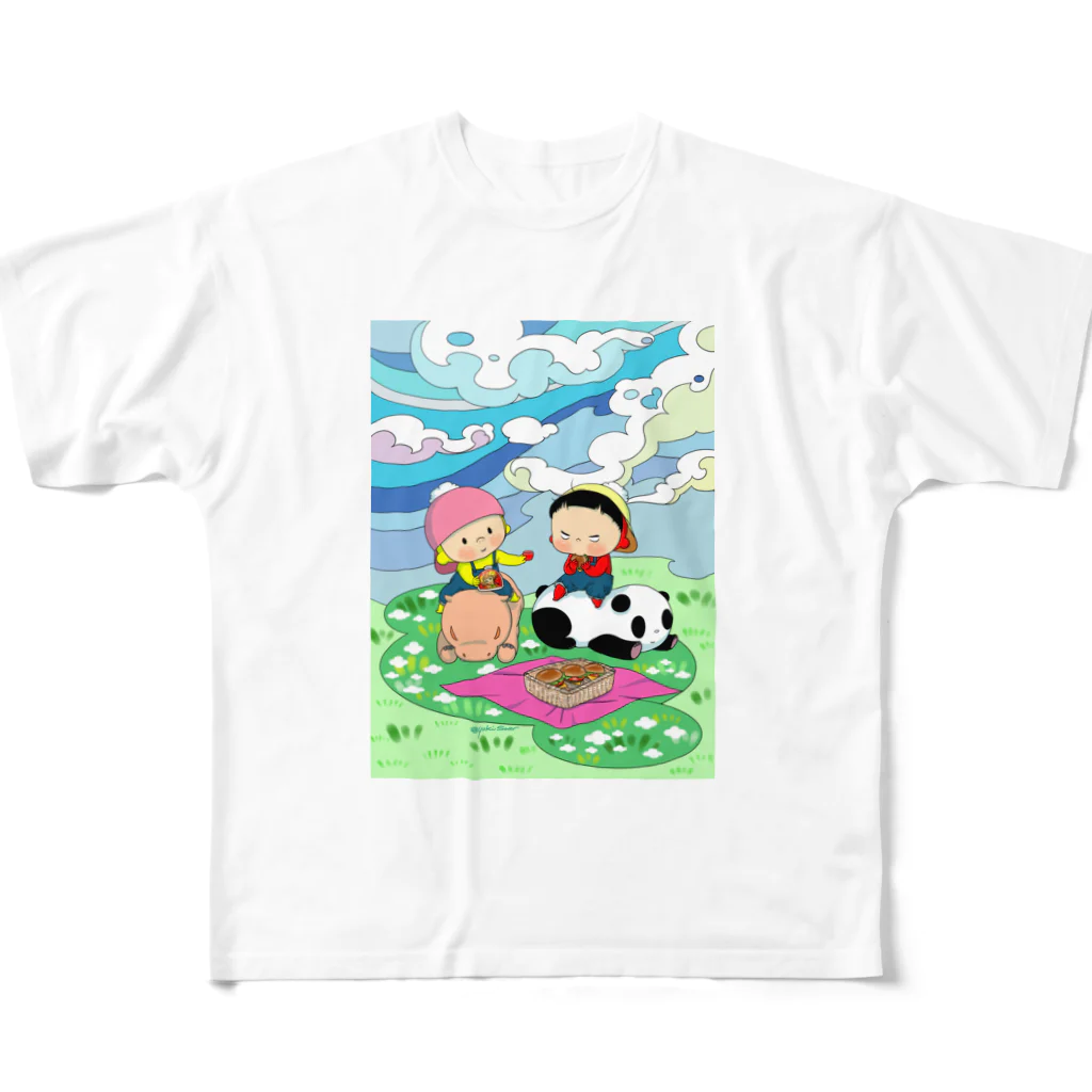 Yukiの黄色いヤツの春風 All-Over Print T-Shirt