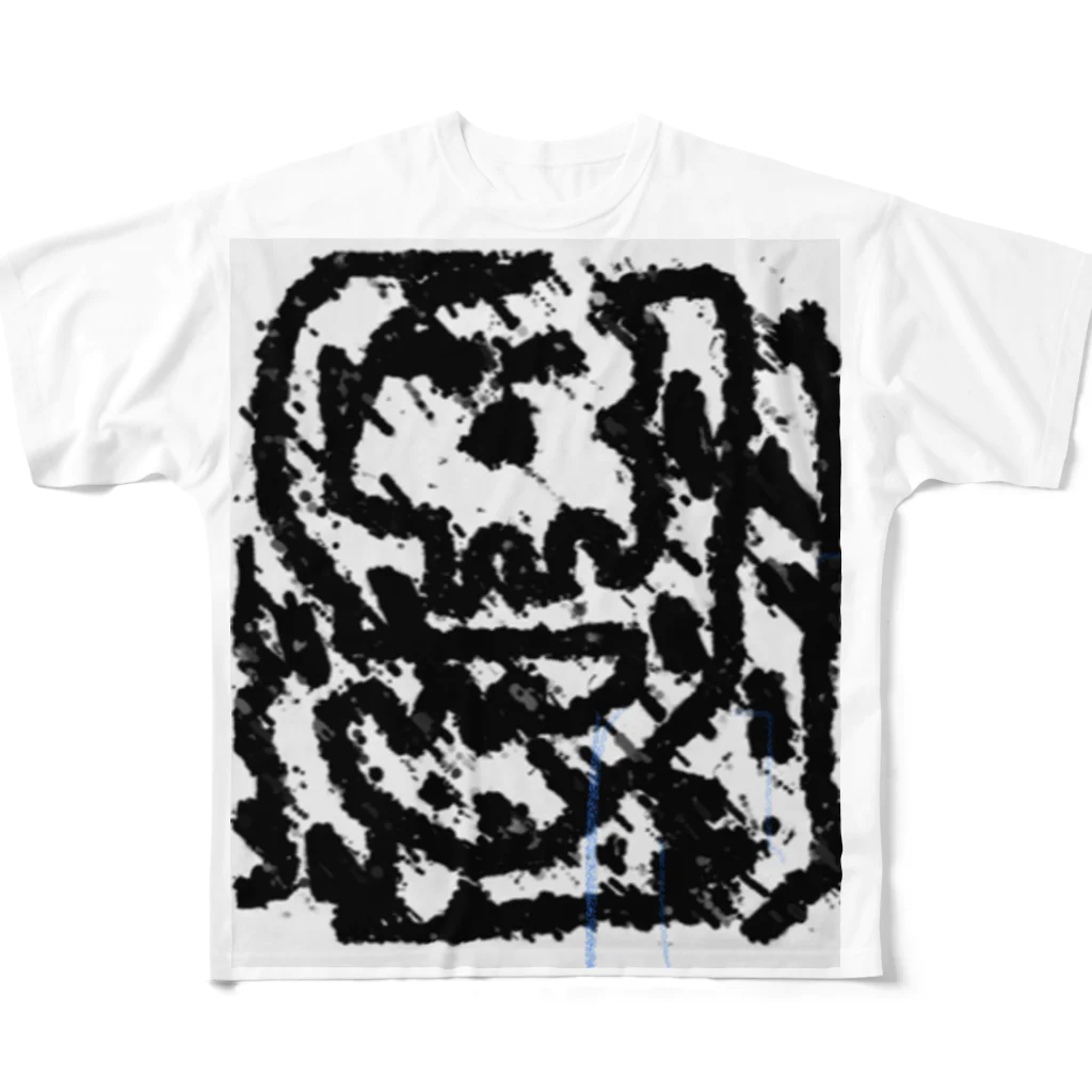 HIDEYUKITKENAKA411のダークネススカル All-Over Print T-Shirt