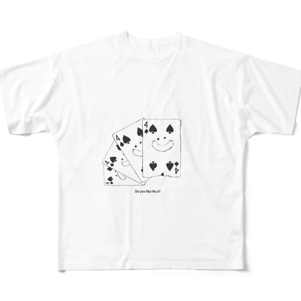 maneka monega のマネモネ スペード 4 All-Over Print T-Shirt